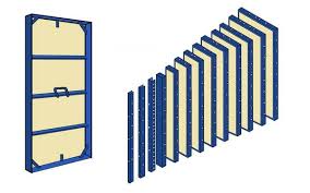 Steel Ply Concrete Forms 10- 2'x8' Panels